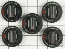 Set of Five Surface Burner Knobs – Part Number: 12500060