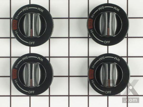 2007394-1-M-Whirlpool-12500061-Gas Range Knobs - Kit of 4