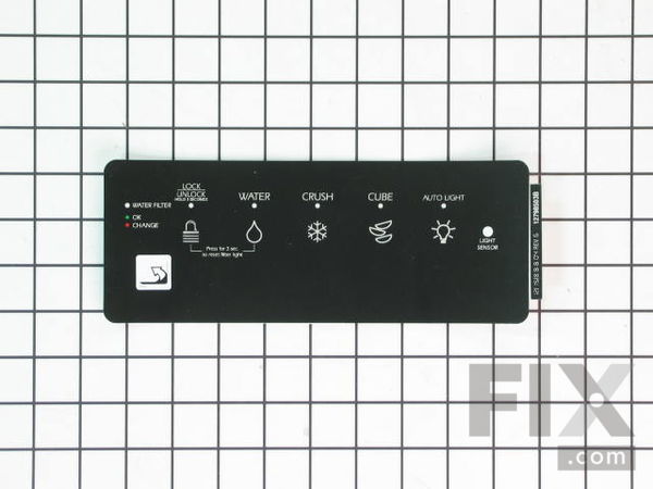 2068374-1-M-Whirlpool-67004520-Dispenser Facade Insert - Black
