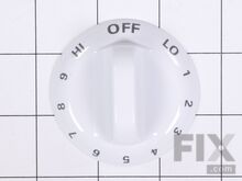 Control Knob - White – Part Number: WB03T10011