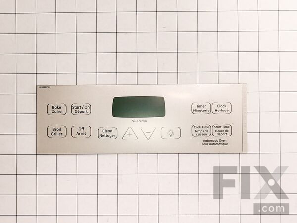 2321453-1-M-GE-WB27T11011-FACEPLATE GRAPHICS (Stainless Steel)