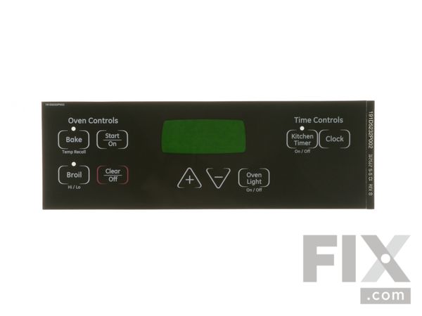 2321465-1-M-GE-WB27T11023-FACEPLATE GRAPHICS (BK)