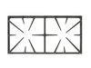 2321576-1-S-GE-WB31K10219-Double Burner Grate - Black