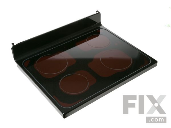 2322146-1-M-GE-WB62T10646- RANGETOP GLASS Assembly