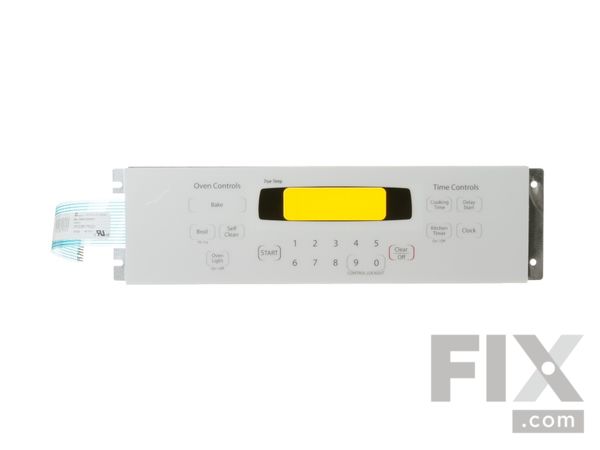 2353587-1-M-GE-WB27T11078-KEYPANEL SUPT Assembly (White)