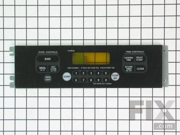 2359868-1-M-GE-WB27T11076-Keypanel with Support Assembly - Black
