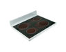 2370441-2-S-GE-WB57K10143- RANGE TOP AND GLASS Assembly
