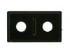 Double Porcelain Drip Pan - Black – Part Number: WB32X5093