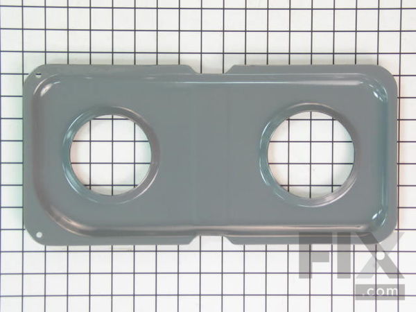 244914-1-M-GE-WB34K10018        -Double Burner Porcelain Drip Pan - Left Side