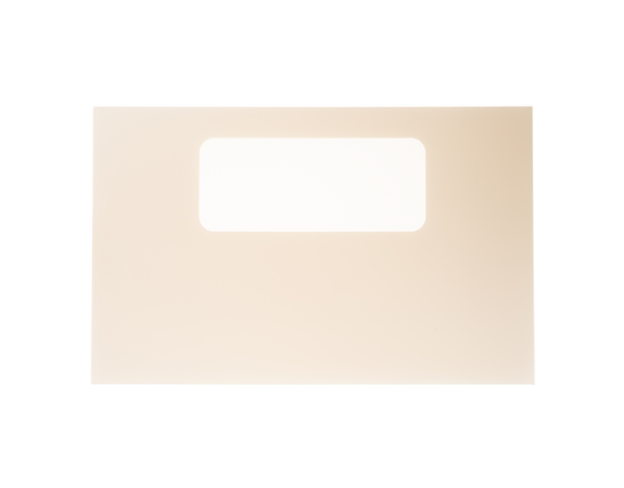252806-1-M-GE-WB57K10062        -Outer Oven Door Glass - Bisque