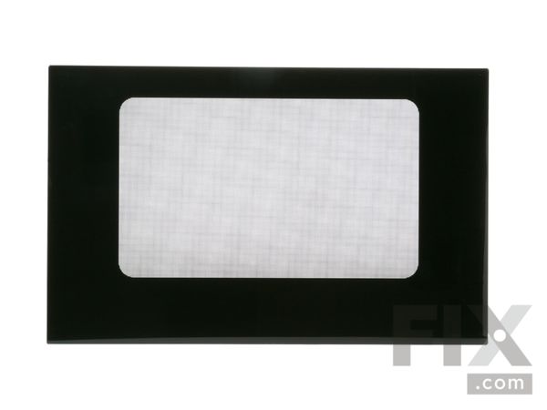 252823-1-M-GE-WB57K4            -Outer Oven Door Glass - Black