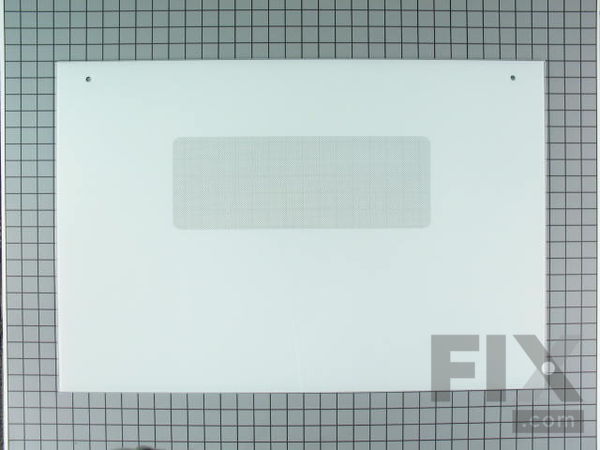 253237-1-M-GE-WB57T10111        -Outer Oven Glass Door - White
