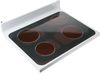Glass Rangetop - White Trim with Black Glass – Part Number: WB62T10786