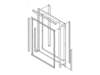 CABINET BACK Assembly – Part Number: WJ90X10043