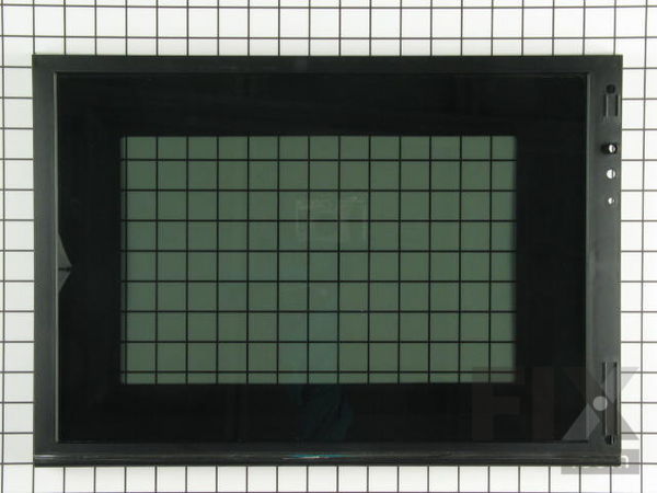 337905-1-M-Whirlpool-3182315           -Outer Door Frame with Glass - Black