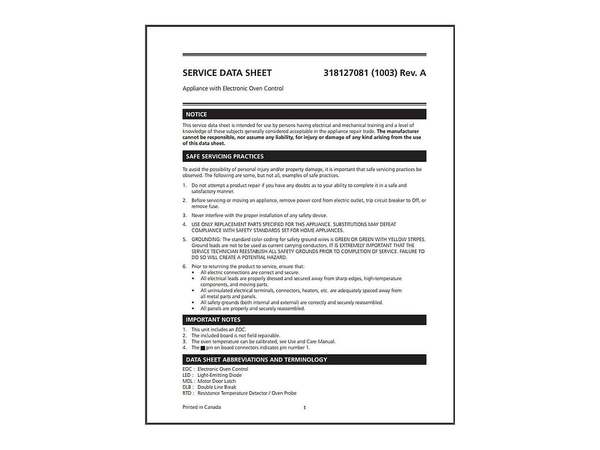 3409199-1-M-Frigidaire-318127081-SERVICE DATA SHEET