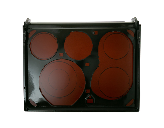 3486854-1-M-GE-WB57K10145- RANGE TOP AND GLASS Assembly