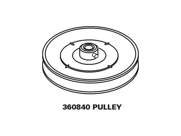 348817-1-M-Whirlpool-360840            -PULLEY, MAIN DRIVE