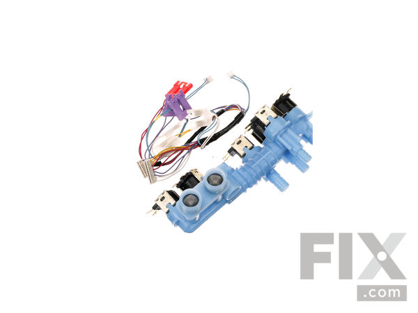 3490233-1-M-Whirlpool-W10364988-Water Inlet Valve with Wire Harness