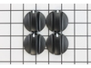 Knob - Black - Kit of 4 – Part Number: W10405147