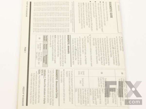 3514139-1-M-Whirlpool-W10026634-Tech Sheet