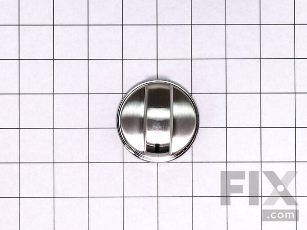 3534128-1-M-LG-EBZ37189609-Large Burner Control Knob - Stainless Steel