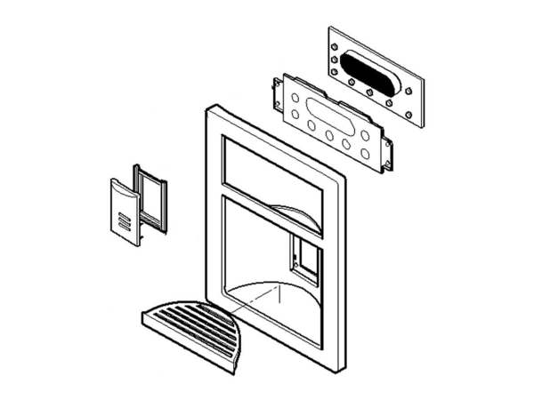 3615045-1-M-LG-ACQ36820517-COVER ASSEMBLY,DISPENSER