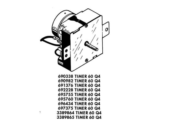 383692-1-M-Whirlpool-690982            - TIMER ASSEMBLY 60  Hz.