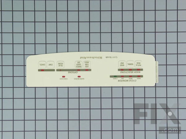 402303-1-M-Whirlpool-9743368           -Control Panel Touchpad Insert - Almond