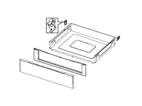 4241628-1-M-Samsung-DG97-00053V-Assembly DRAWER;FER300SW,WHI