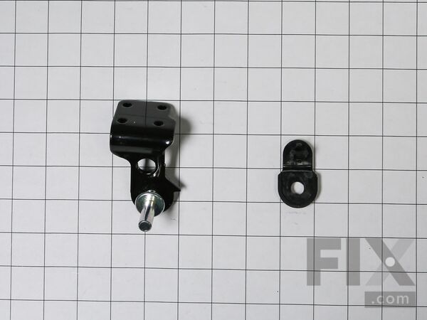 6012032-1-M-Whirlpool-W10500001-Bottom Door Hinge & Cam- Black - Refrigerator Side