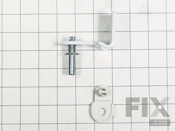 6883815-1-M-Whirlpool-W10500000-Bottom Door Hinge & Cam - White - Refrigerator Side