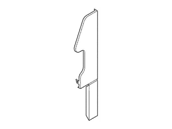 734643-1-M-Frigidaire-316263402         -End Cap - Black - Right Side