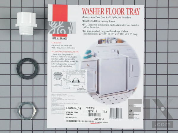751582-1-M-GE-PM7X1             -Washer Overflow Pan