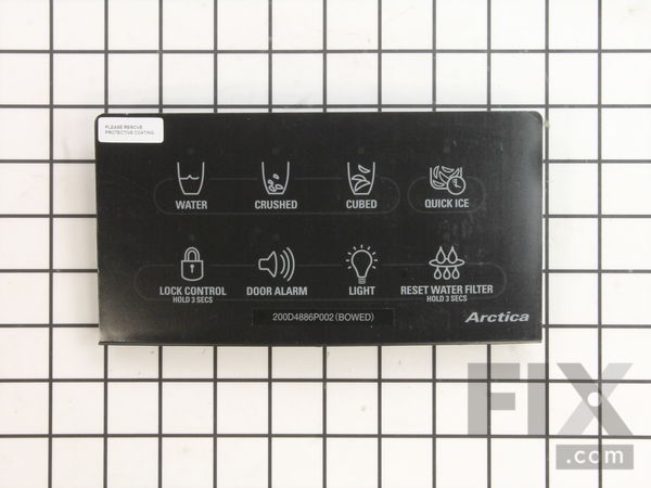 783824-1-M-GE-WR55X10298        -Dispenser Interface Control - Black