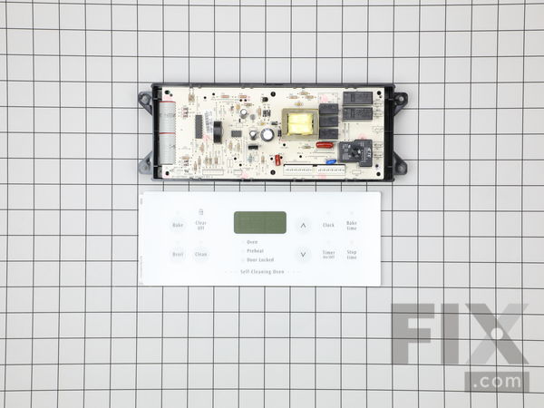 820812-1-M-Frigidaire-318185446         -Electronic Clock with Overlay - White