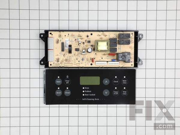 820813-1-M-Frigidaire-318185447         -Electronic Clock with Overlay - Black