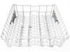 8701614-1-S-Bosch-00248820-Upper Dish Rack - Gray