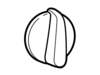 KNOB GE PROFILE Assembly – Part Number: WB03X20568