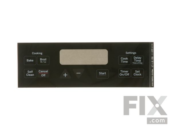8753932-1-M-GE-WB07X20137-PLATE CLOCK (BK)