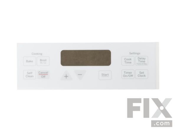 8753933-1-M-GE-WB07X20144-PLATE CLOCK (White)