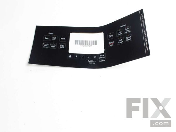 8754648-1-M-GE-WB27X20094-FACEPLATE GRAPHICS (BK)