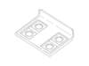 Rangetop / Cooktop – Part Number: WB62X21233