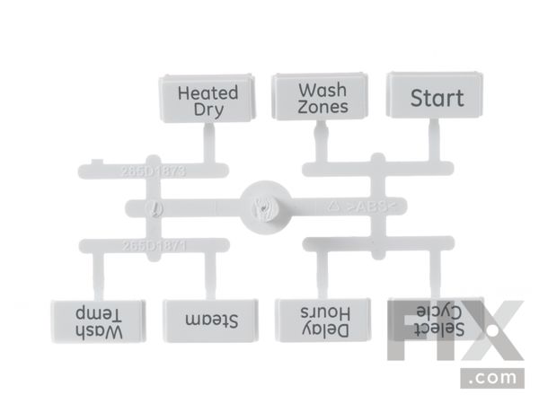 8756579-1-M-GE-WD34X11833- BUTTON AND GRAPHICS Assembly