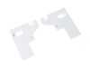8758395-2-S-GE-WR17X20162- HINGE ENDCAP Assembly White (2PK