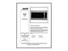 REPAIR PARTS LIST – Part Number: 5995631735