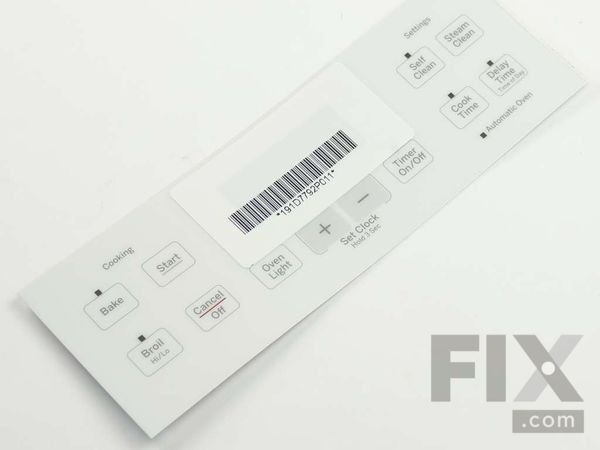 8767035-1-M-GE-WB07X21440-FACEPLATE GRAPHICS (White)