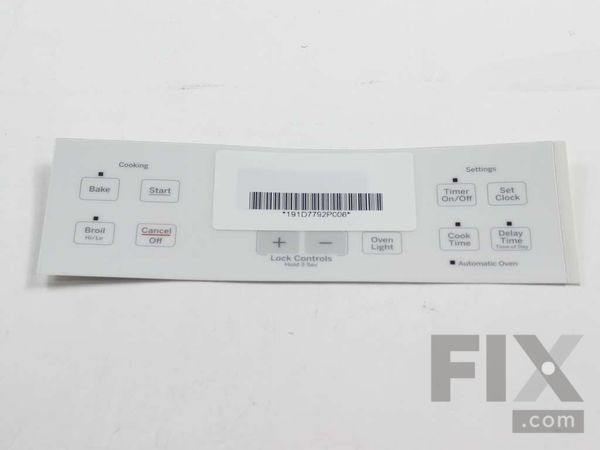 8767131-1-M-GE-WB27T11516-FACEPLATE GRAPHICS (WW)