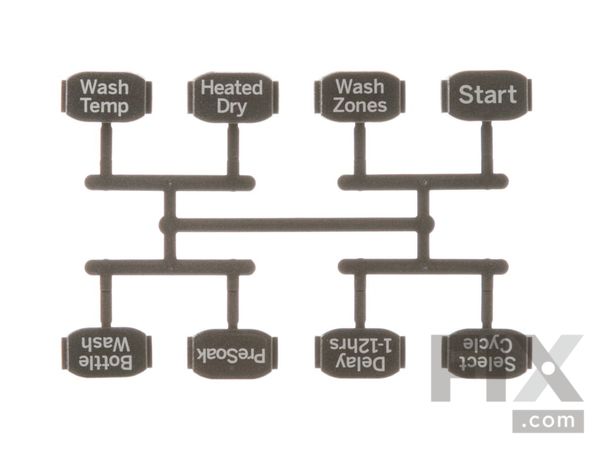 8767387-1-M-GE-WD09X20249- BUTTON AND GRAPHICS Assembly