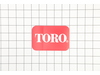 Decal – Part Number: 105-8278